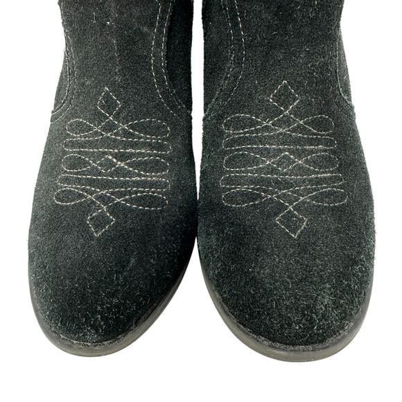 Franco Fortini CHESNEY Heel Ankle Boots 6.5 Embroidered Leather Western Cowgirl - Picture 6 of 10